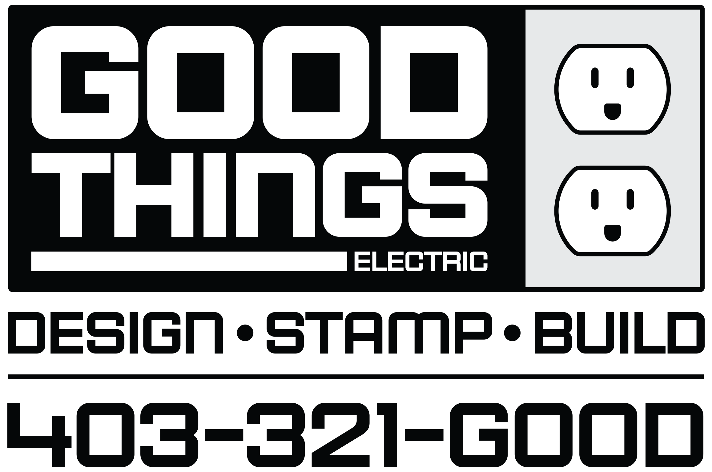 Good Things Electric Decal